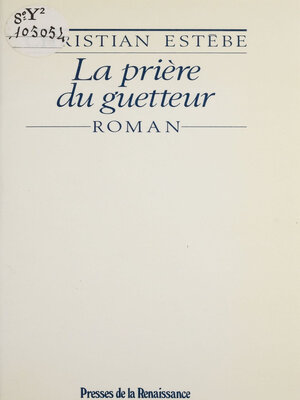 cover image of La Prière du guetteur